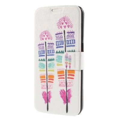 Plånboksfodral till Samsung Galaxy S6 Edge - Colorized Feather