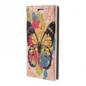 Plånboksfodral till Samsung Galaxy S6 Edge - Paint Butterfly