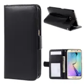 Plånboksfodral till Samsung Galaxy S6 Edge, Svart