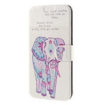 Plånboksfodral till Samsung Galaxy S6 Edge - Tribal Elephant