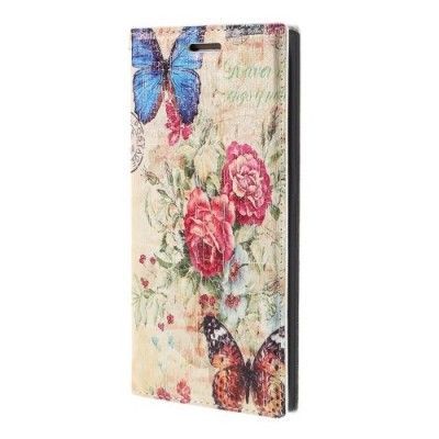 Plånboksfodral till Samsung Galaxy S6 Edge - Två Fjärilar
