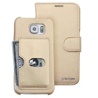 Prodigee Wallegee Wallet till Samsung Galaxy S6 Edge - Gold