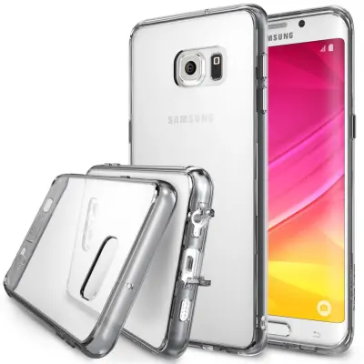 Ringke Fusion Shock Absorption Skal till Samsung Galaxy S6 Edge Plus - Grå