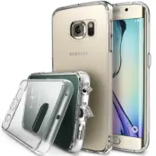 Ringke Fusion Shock Absorption Skal till Samsung Galaxy S6 Edge - Clear