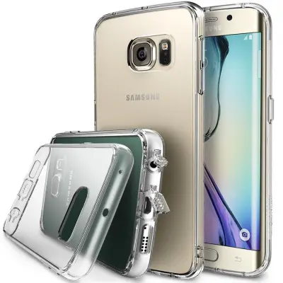 Ringke Fusion Shock Absorption Skal till Samsung Galaxy S6 Edge - Clear