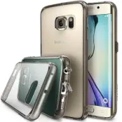 Ringke Fusion Shock Absorption Skal till Samsung Galaxy S6 Edge - Grå