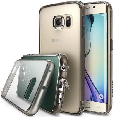 Ringke Fusion Shock Absorption Skal till Samsung Galaxy S6 Edge - Grå