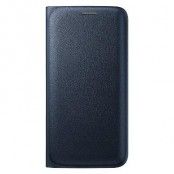 Samsung Galaxy S6 Edge Flip Wallet - Blue Black