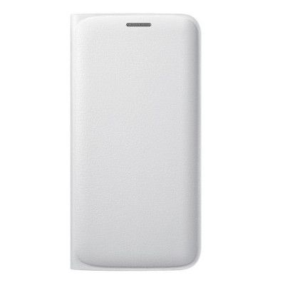 Samsung Galaxy S6 Edge Flip Wallet PU-läder - Vit
