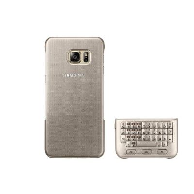 Samsung Galaxy S6 Edge+ Qwerty Keyboard Cover - Guld