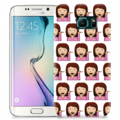 Skal till Samsung Galaxy S6 Edge + - Emoji - Flicka