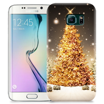 Skal till Samsung Galaxy S6 Edge + - Glimmrande Julgran