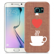 Skal till Samsung Galaxy S6 Edge + - I love coffe - Brun