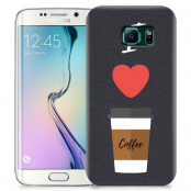 Skal till Samsung Galaxy S6 Edge + - I love coffe - Svart