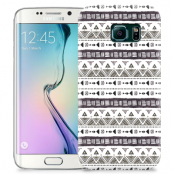 Skal till Samsung Galaxy S6 Edge + - Mönster - Svart/Vit