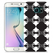 Skal till Samsung Galaxy S6 Edge + - Mönstrad tapet - Svart
