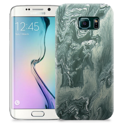 Skal till Samsung Galaxy S6 Edge + - Marble - Grön
