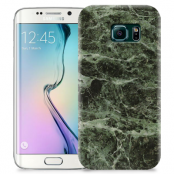 Skal till Samsung Galaxy S6 Edge + - Marble - Grön/Svart