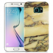 Skal till Samsung Galaxy S6 Edge + - Marble - Gul