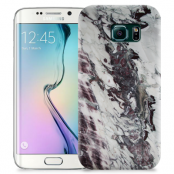 Skal till Samsung Galaxy S6 Edge + - Marble - Vit/Svart