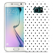 Skal till Samsung Galaxy S6 Edge + - Polka - Vit