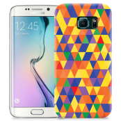 Skal till Samsung Galaxy S6 Edge + - Polygon - Flerfärgad