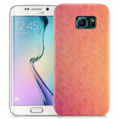 Skal till Samsung Galaxy S6 Edge + - Prismor - Rosa/Orange