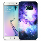 Skal till Samsung Galaxy S6 Edge + - Rymden - Lila/Blå