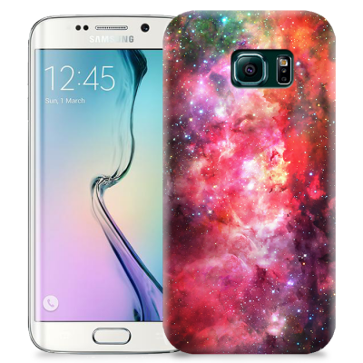 Skal till Samsung Galaxy S6 Edge + - Rymden - Rosa