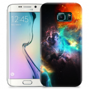 Skal till Samsung Galaxy S6 Edge + - Rymden - Svart/Blå