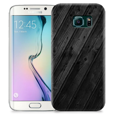 Skal till Samsung Galaxy S6 Edge + - Svart trä