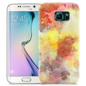 Skal till Samsung Galaxy S6 Edge + - Vattenfärg - Grå/Röd