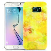 Skal till Samsung Galaxy S6 Edge + - Vattenfärg - Gul