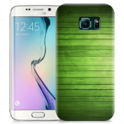 Skal till Samsung Galaxy S6 Edge + - Wood - Grön