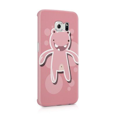 Skal till Samsung Galaxy S6 Edge - Bubbelmonster - Rosa