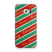 Skal till Samsung Galaxy S6 Edge - Christmas Wrapping Paper