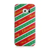 Skal till Samsung Galaxy S6 Edge - Christmas Wrapping Paper