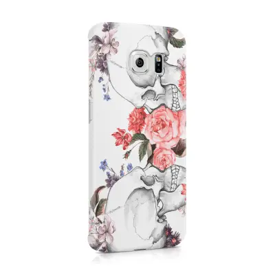 Skal till Samsung Galaxy S6 Edge - Dödskallar rosor