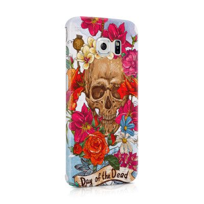 Skal till Samsung Galaxy S6 Edge - Dödskalle - Day of the dead