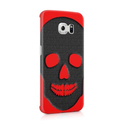 Skal till Samsung Galaxy S6 Edge - Dödskalle siluett