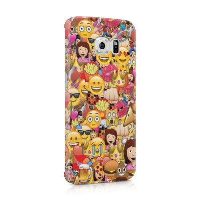 Skal till Samsung Galaxy S6 Edge - Emoji - Kollage