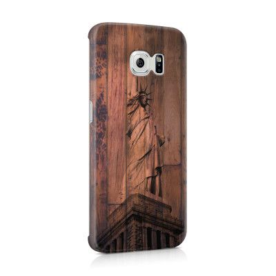Skal till Samsung Galaxy S6 Edge - Frihetsgudinnan trä