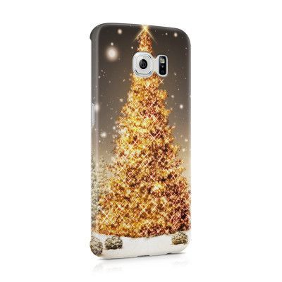 Skal till Samsung Galaxy S6 Edge - Glimmrande Julgran