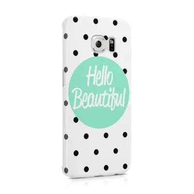 Skal till Samsung Galaxy S6 Edge - Hello Beautiful - Turkos