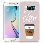 Skal till Samsung Galaxy S6 Edge - I love coffe - Beige