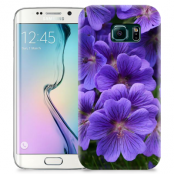 Skal till Samsung Galaxy S6 Edge - Lila blommor
