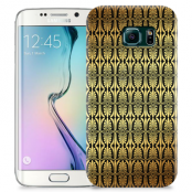 Skal till Samsung Galaxy S6 Edge - Mönster - Guld/Svart
