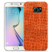 Skal till Samsung Galaxy S6 Edge - Mönster - Orange
