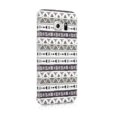 Skal till Samsung Galaxy S6 Edge - Mönster - Svart/Vit
