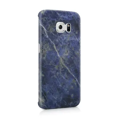Skal till Samsung Galaxy S6 Edge - Marble - Blå